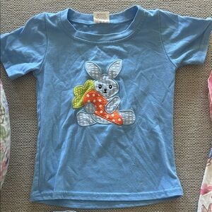 Blue Bunny Appliqué 2T Short Sleeve Tee